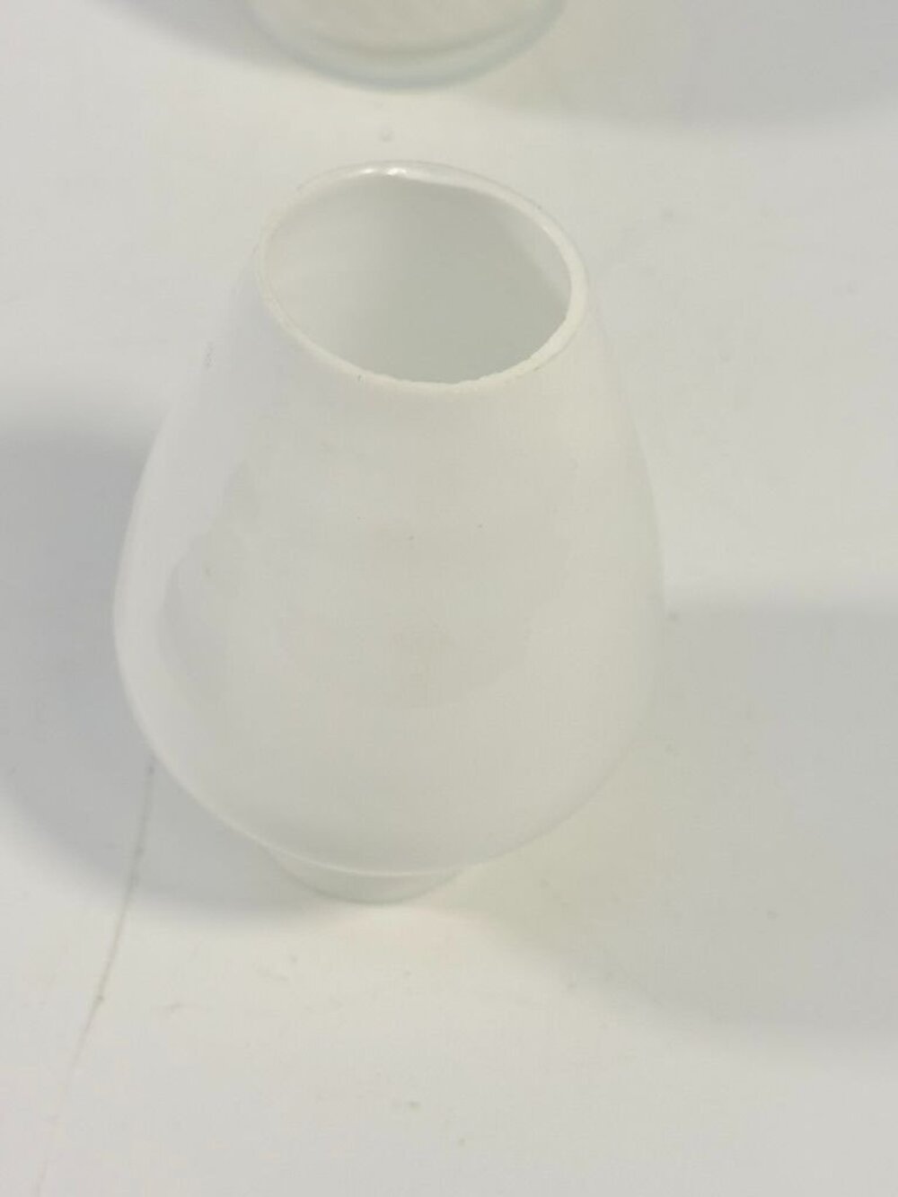 Mini Finger Oil Lamp Milk Glass Shade Chimney Vintage Home Decor Granny Farmhous - Picture 13 of 16